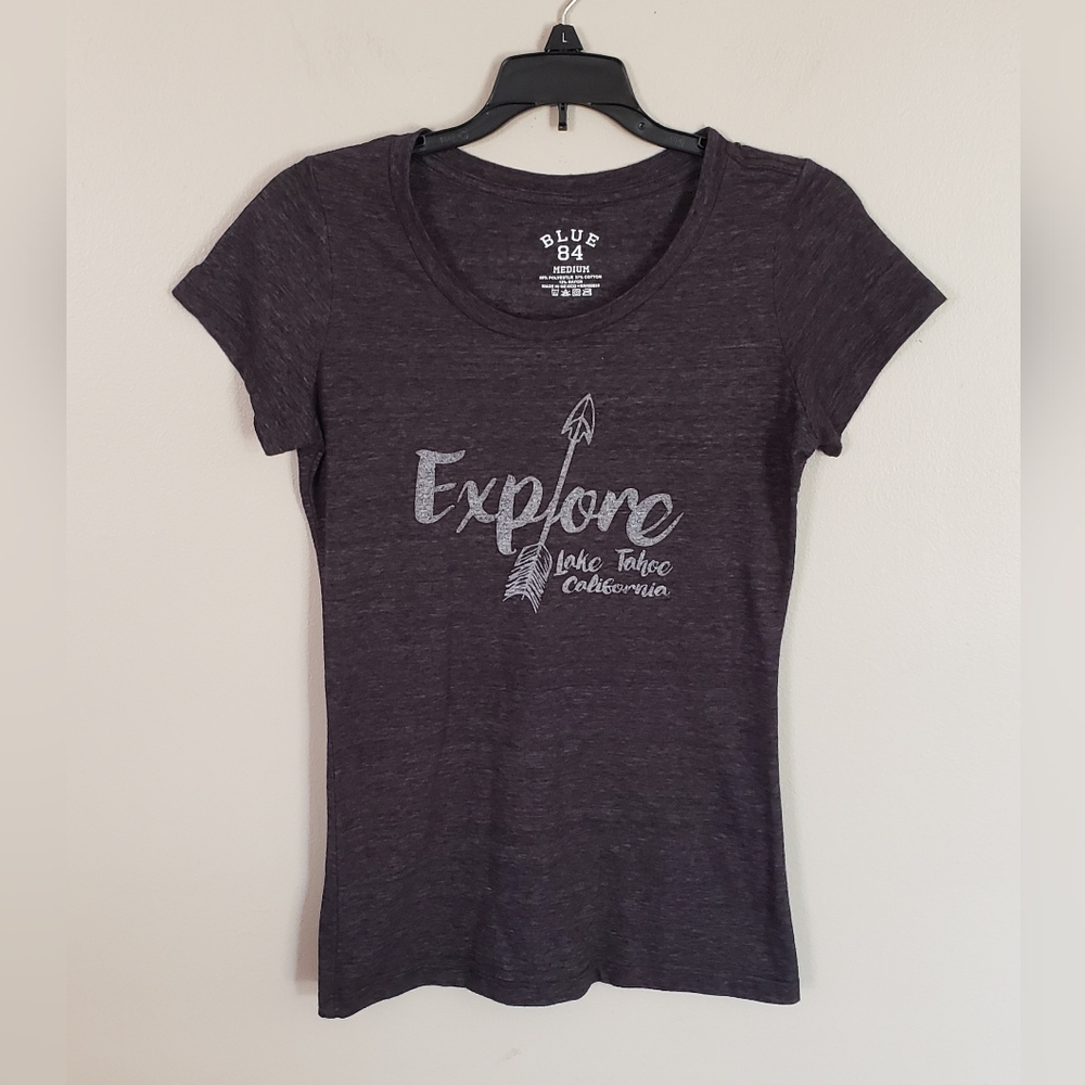 Blue 84 Explore Lake Tahoe T-Shirt Size Medium